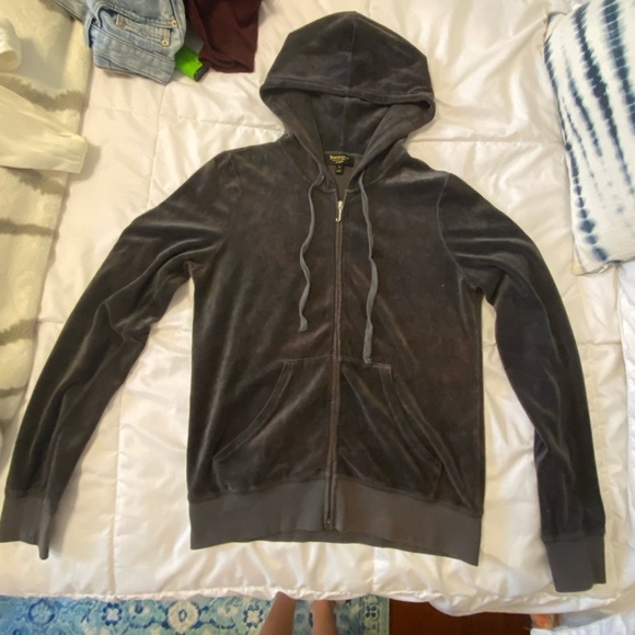 Juicy Couture Black Label Grey Velour Tracksuit - Picture 3 of 10